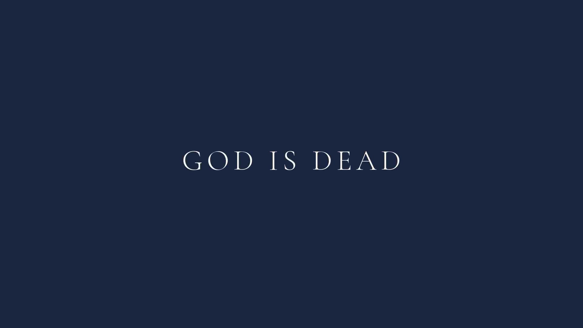 What did we put where God used to be?